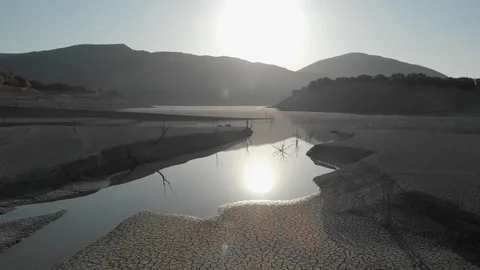 Aerial view drought 動画素材 124790891