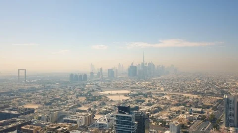 Aerial view of Dubai Stock Footage 106184723
