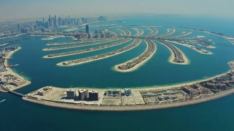 Aerial view on Dubai, UAE. Drone footage. Stock Footage 114352864