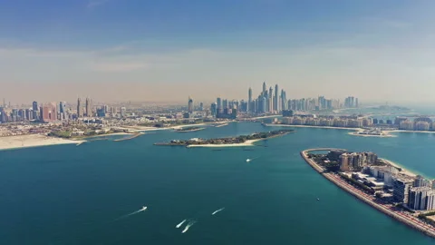 Aerial view on Dubai, UAE. Drone footage. Stock-Footage 114366181