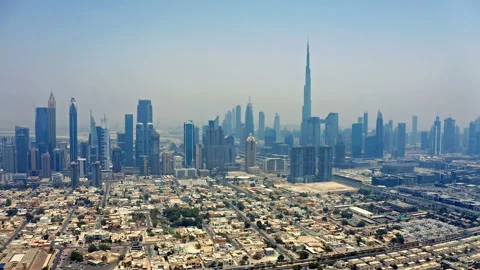 Aerial view on Dubai, UAE. Drone footage. Stock-Footage 114366989