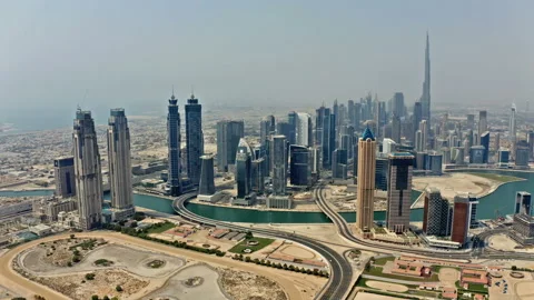 Aerial view on Dubai, UAE. Drone footage. Stock-Footage 114369953