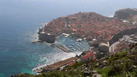 Aerial view of Dubrovnik. Stock Footage 184886116