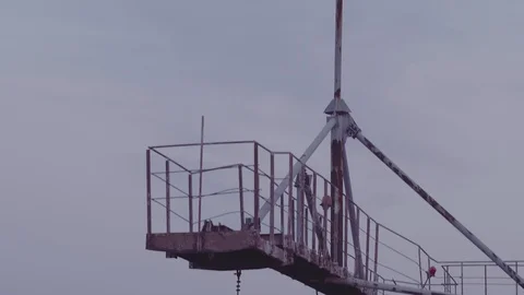 Aerial view Duga array within the Chernobyl Exclusion Zone Stock Footage 99950342