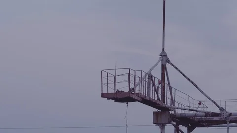 Aerial view Duga array within the Chernobyl Exclusion Zone Stock Footage 99950464