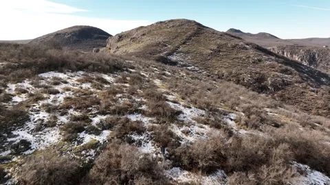 Aerial view of Eagle Gorge natural monument canyon cliffs in Dedoplistskaro Video stock 262067421