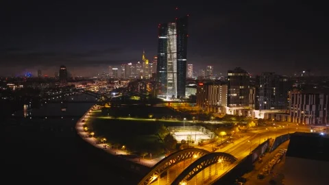 Aerial view of ECB, Germany. Video stock 321688313