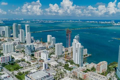 Aerial view Edgewater Stock Photos