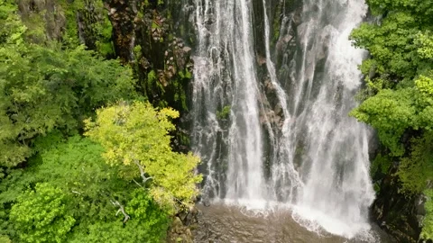 Aerial view of Efrata Falls. Sumatra, Indonesia. Stock Footage 241571039
