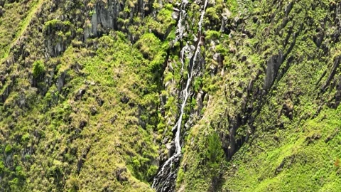 Aerial view of Efrata Falls. Sumatra, Indonesia. Stock Footage 243539404