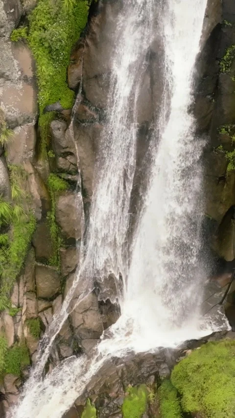 Aerial view of Efrata Falls. Sumatra, Indonesia. Stock Footage 301941622