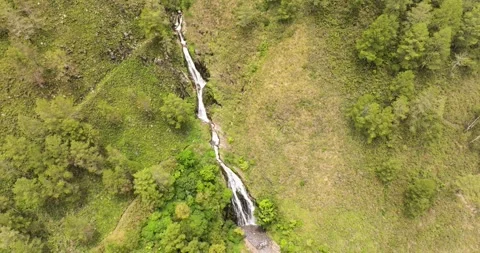 Aerial view of Efrata Falls. Sumatra, Indonesia. Stock Footage 310293410