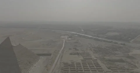 Aerial view of egyptian pyramids Recorded by Mavic 3 Cine  apple prores 422 Stock Footage 199106908
