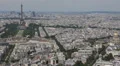 Aerial View Eiffel Tower French World Landmark Paris France Romantic Capital day HD Footage
