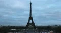 Aerial View of Eiffel Tower in Paris, Montparnasse Tower, Champ de Mars HD Footage