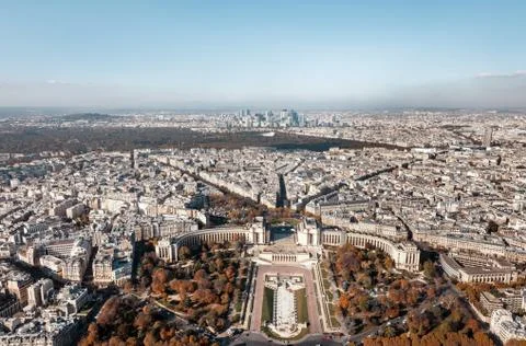 Aerial view from Eiffel tower in Paris Fotos Stock
