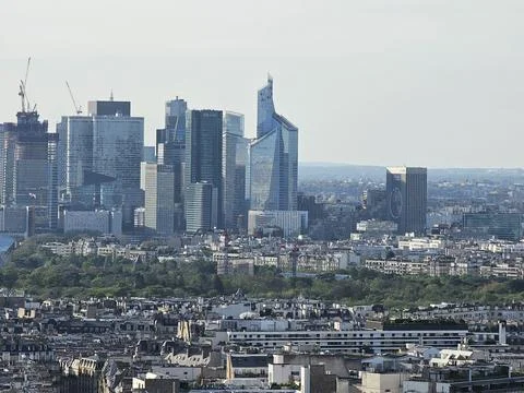 Aerial view from the Eiffel Tower, Paris Stock Photos