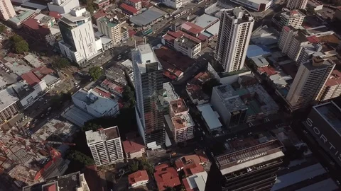 Aerial view El Paso, border crossing, frontier between south and North Stock Footage 99401352