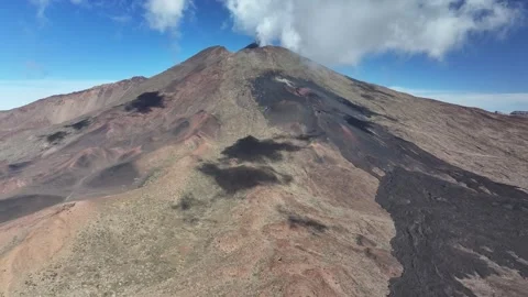 Aerial view of El Teide volcano, El Teide National Park, Tenerife, Canary Stock Footage 301719600