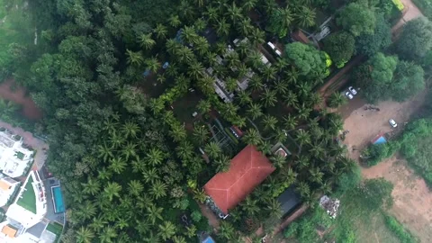 Aerial view of Elements resort in Bengaluru Видео 329745003