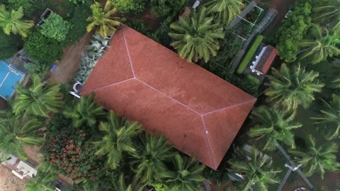 Aerial view of Elements resort in Bengaluru Stock Footage 329745021