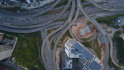 Aerial view of elevated highway in Damansara. Stock Footage 115135170