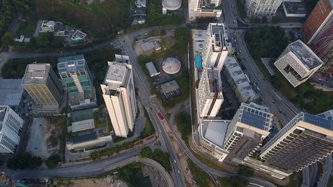 Aerial view of elevated highway in Damansara. Stock Footage 115135238