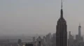 Aerial View of Empire State Building, NYC Skyline, Midtown Manhattan HD Footage