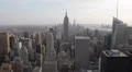 Aerial View of Empire State Building, NYC Skyline, Midtown Manhattan HD Footage