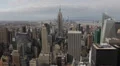 Aerial View of Empire State Building, NYC Skyline, Midtown Manhattan HD Footage