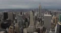 Aerial View of Empire State Building, NYC Skyline, Midtown Manhattan HD Footage
