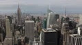 Aerial View of Empire State Building, NYC Skyline, Midtown Manhattan HD Footage