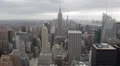 Aerial View of Empire State Building, NYC Skyline, Midtown Manhattan HD Footage