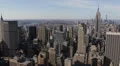 Aerial View of Empire State Building, NYC Skyline, Midtown Manhattan Skyscrapers HD Footage