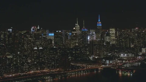 Aerial view Empire State Building Manhattan New York 動画素材 80170165