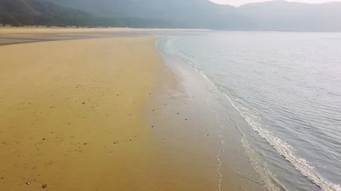 Aerial view of the empty beach 02 Vidéo 171973627