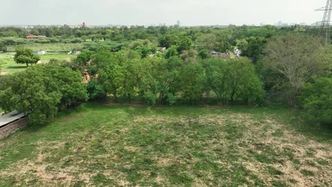 Aerial view of empty plots near delhi ncr for investment 스톡 동영상 312513819