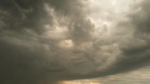 Aerial view of epic clouds Stock Footage 248870694