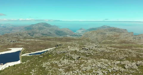 Aerial view. Epic Table Mountain Reveal. South Africa, Cape Town. Stockbeeldmateriaal 156488789