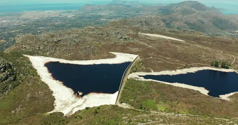 Aerial view. Epic Table Mountain Reveal. South Africa, Cape Town. Stock Footage 156535046
