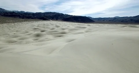 Aerial view of Eureka Dunes Death Valley California USA. Shot in 4K. Stock Footage 77811032