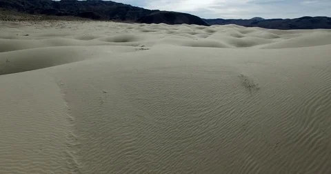 Aerial view of Eureka Dunes Death Valley California USA. Shot in 4K. Stock Footage 77811286