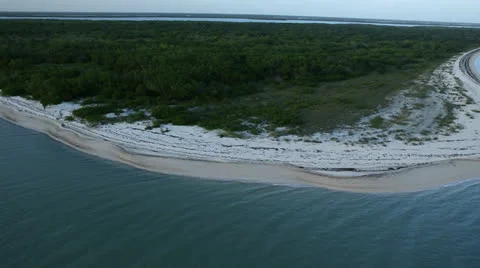 Aerial View of Everglades Beach Stockbeeldmateriaal 26148602