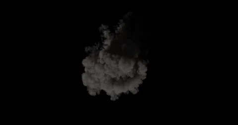Aerial view explosion fire bomb isolated on dark backgrounds rendering Vídeos de archivo 327714861