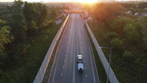 Aerial view of the expressway Stock Footage 202230102