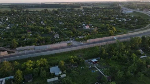 Aerial view of the expressway Stock Footage 202230126