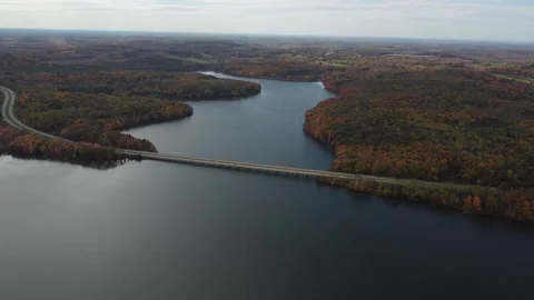 Aerial View of Fall Colors Stock Footage 274751999