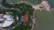 Aerial View Of The Famous Landmark, The Garden Of Stones Stock Footage