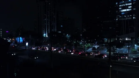 Aerial View of Faria Lima Avenue in Sao Paulo, Brazil Stock Footage