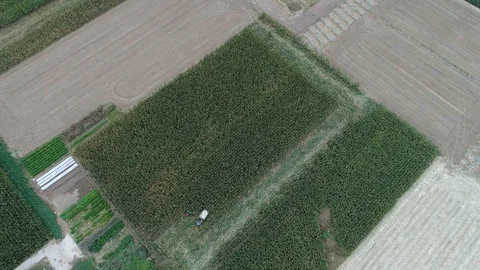 Aerial view - farm Stock Footage 104586278